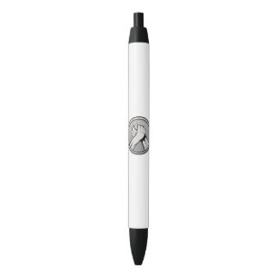 Arm wrestling Silver Black Ink Pen