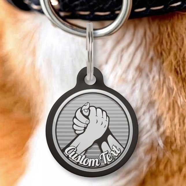 Arm wrestling Silver Pet Tag (Creator Uploaded)