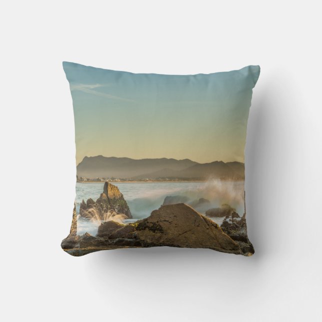 Armação Beach Throw Pillow (Front)
