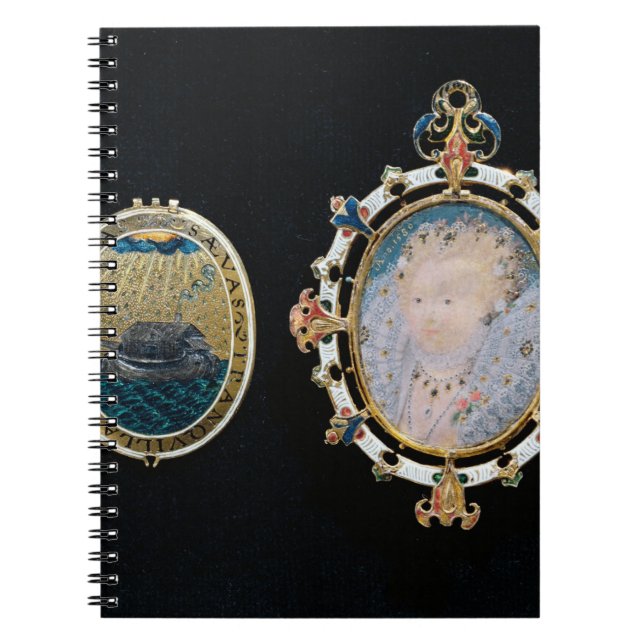 Armada Jewel, miniature of Queen Elizabeth I enclo Notebook (Front)
