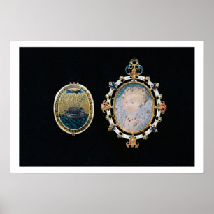 Armada Jewel, miniature of Queen Elizabeth I enclo Poster