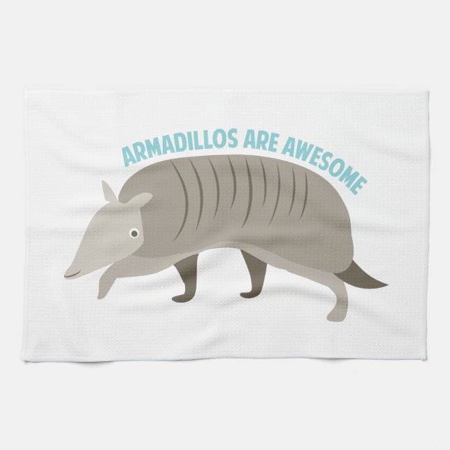 Armadillo_Armadillos_Are_Awe Kitchen Towel (Horizontal)
