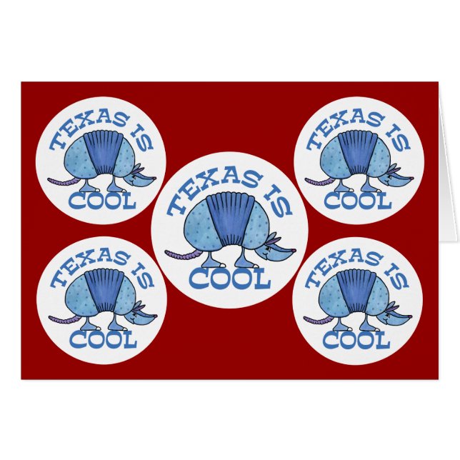 Armadillo Blue-Texas is Cool (Front Horizontal)