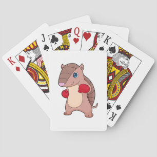 Armadillo Boxing Boxer Boxing gloves Playing Cards