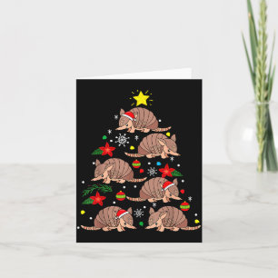 Armadillo Christmas Ornament Tree Funny Zookeeper Card