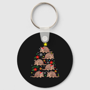 Armadillo Christmas Ornament Tree Funny Zookeeper Keychain