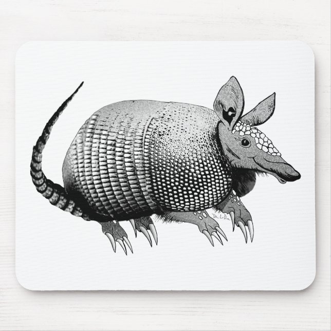 Armadillo Cuteness Mouse Pad (Front)
