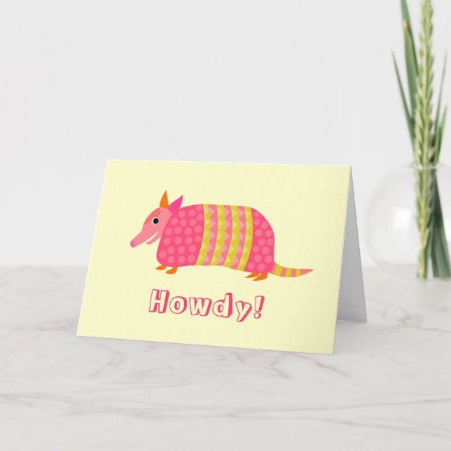 Armadillo Greeting Card (Front)