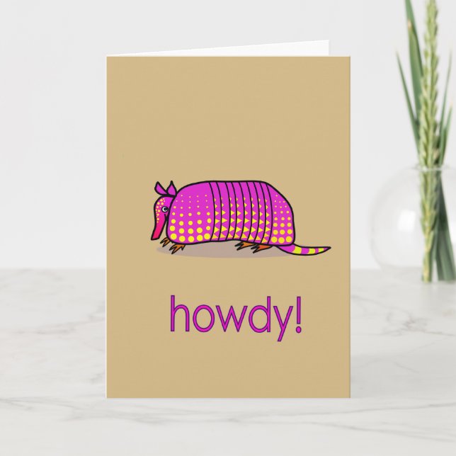 Armadillo greeting card (Front)