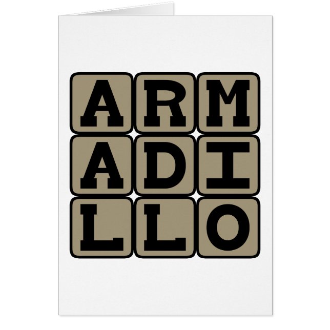 Armadillo, Mammifère Placentaire (Devant)