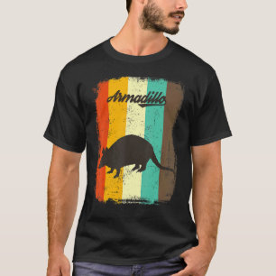 Armadillo  Retro 70s Vintage Animal  Art T-Shirt
