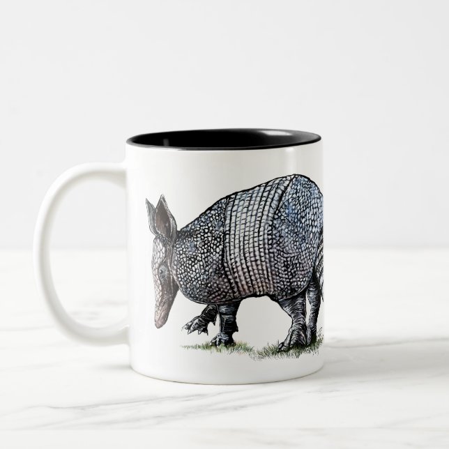Armadillo Two-Tone Coffee Mug (Left)