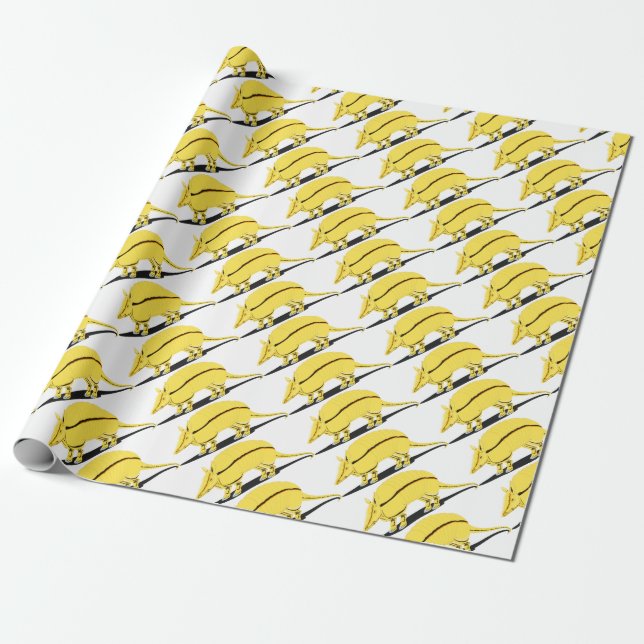 Armadillo Wrapping Paper (Unrolled)