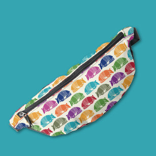 Armadillos Colourful Patterned Fanny Pack