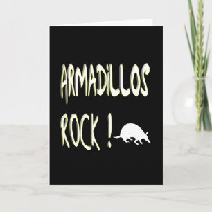 Armadillos Rock! Greeting Card