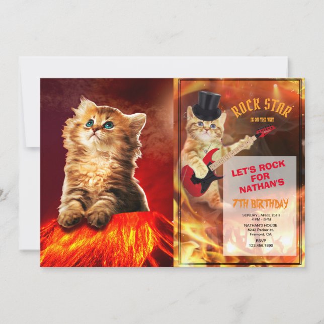 Armageddon cat invitation (Front)