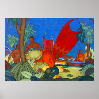 Arman Manookian - belle affiche "Red Sails"