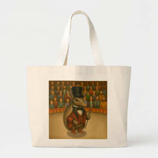 Armand, armadillo ringmaster large tote bag
