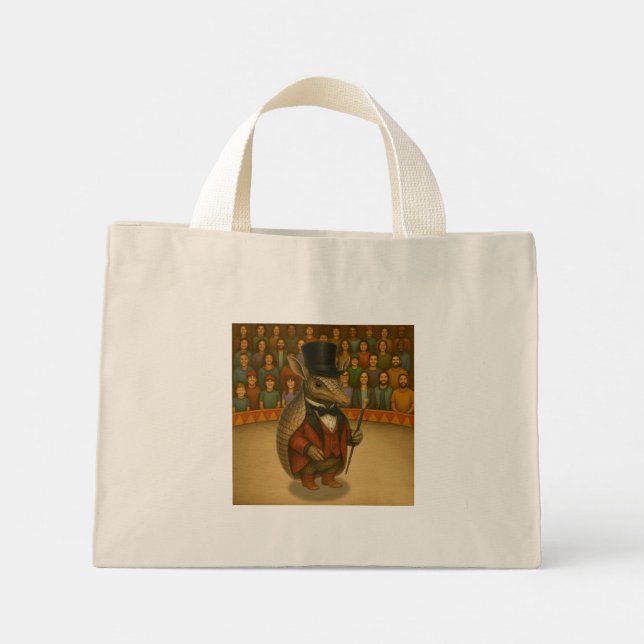Armand, armadillo ringmaster mini tote bag (Back)