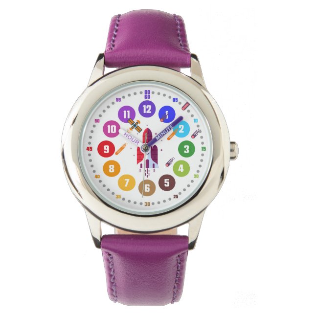 Armbanduhr als Lernuhr für Kinder - Geschenk Watch (Front)