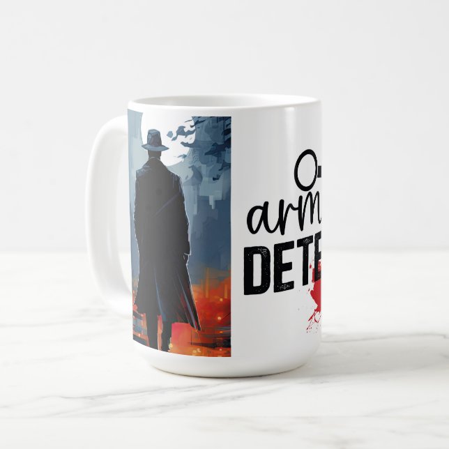 Armchair detective  coffee mug (Front Left)