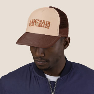 Armchair Quarterback Football Typography Trucker Hat