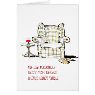 Armchair To my teacher rest, relax until next term