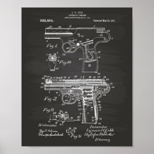 Arme de police 1911 Brevet - Tableau noir