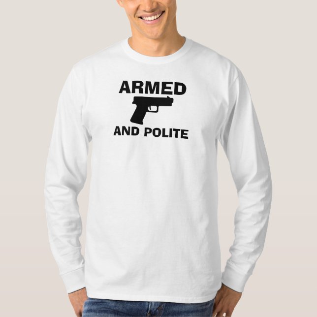 ARMED AND POLITE Men's Long Sleeve T-Shirt (Front)