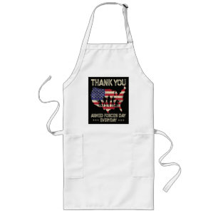 Armed Forces Day Long Apron