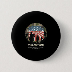 Armed Forces Day Or Memorial Day Or 4th July. Or V 2 Inch Round Button