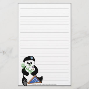 Armed Forces Day Panda Stationery