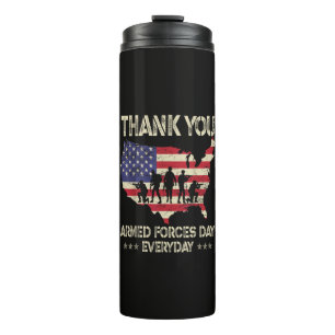 Armed Forces Day Thermal Tumbler
