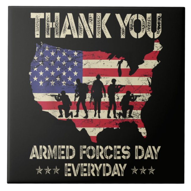 Armed Forces Day Tile (Front)