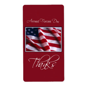 Armed Forces Honour Invitation, Flag, Red