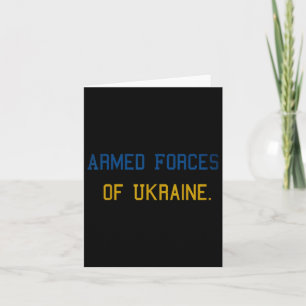 Armed Forces Of Ukraine. Card