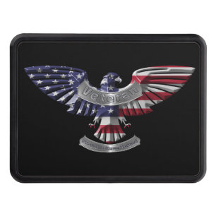 Armed Forces Veteran Eagle Trailer Hitch Cover