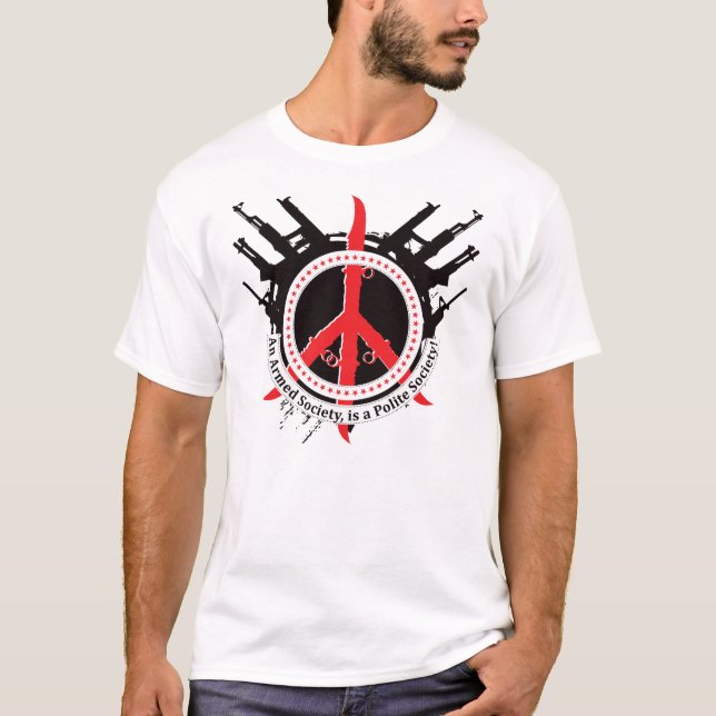 Armed Polite Society - Red T-Shirt (Front)