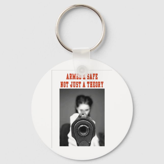 ARMED & SAFE KEYCHAIN (Front)