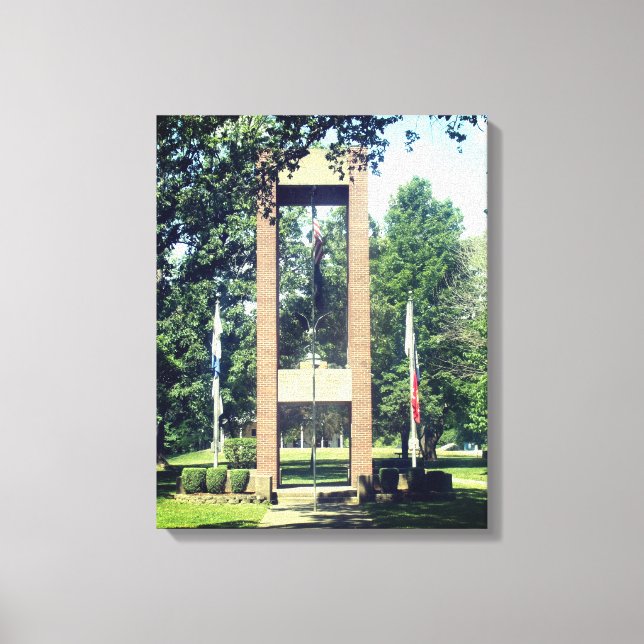 Armed services memorial canvas print (Front)