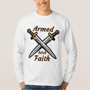 Armed With Faith Biblical Quote Men's T-Shirt