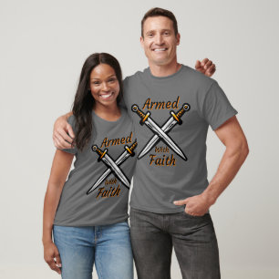 Armed With Faith Biblical Quote Unisex T-Shirt