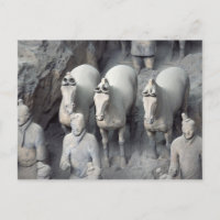 Armée de terre cuite, Xian, Chine, carte postale