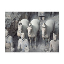 Armée de terre cuite, Xian, Chine, carte postale