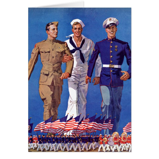 Armée, marine et marines (Devant)