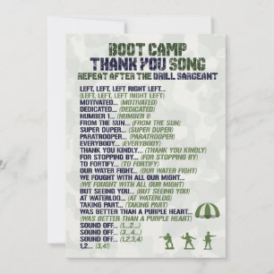 Armée Militaire Anniversaire Merci Cartes