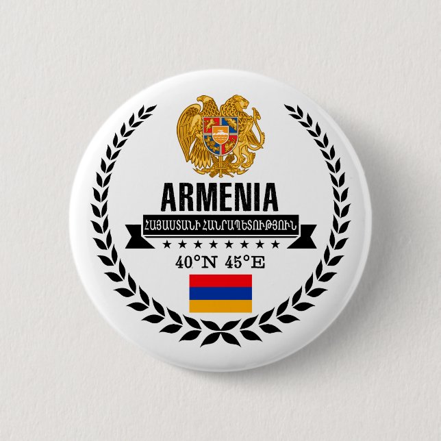 Armenia 2 Inch Round Button (Front)