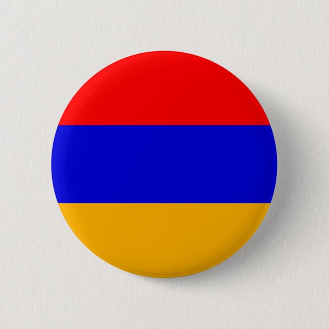 Armenia - Armenian Flag 2 Inch Round Button (Front)