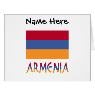 Armenia Armenian Flag Black Personalization