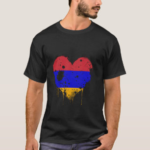 Armenia Armenian Flag Heart Armenian Roots Armenia T-Shirt